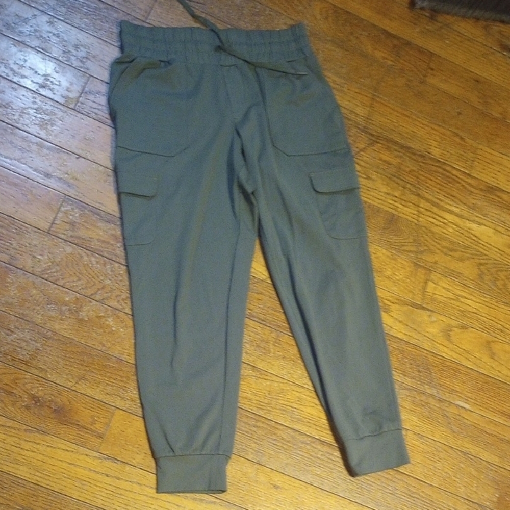 Mondetta Green Cargo Pants with Jogger Cuffs